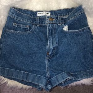 American Apparel Mom Jean Shorts
